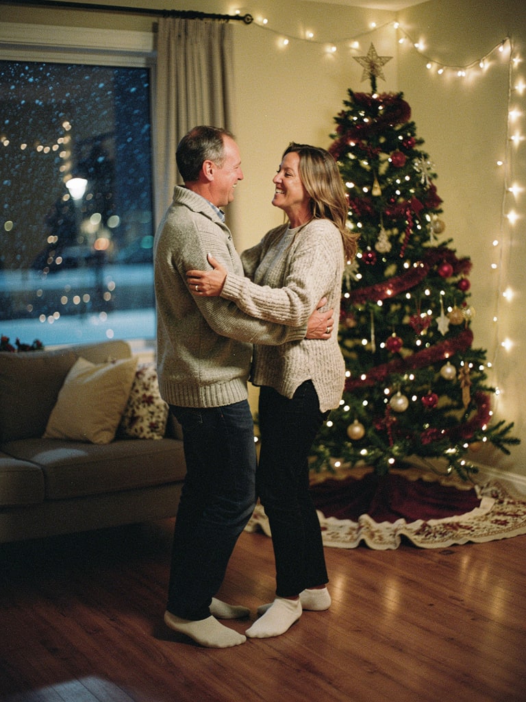 Illustrative Christmas scene for My person