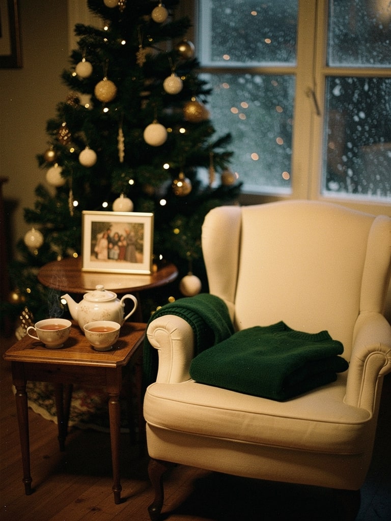 Illustrative Christmas scene for Someone we miss