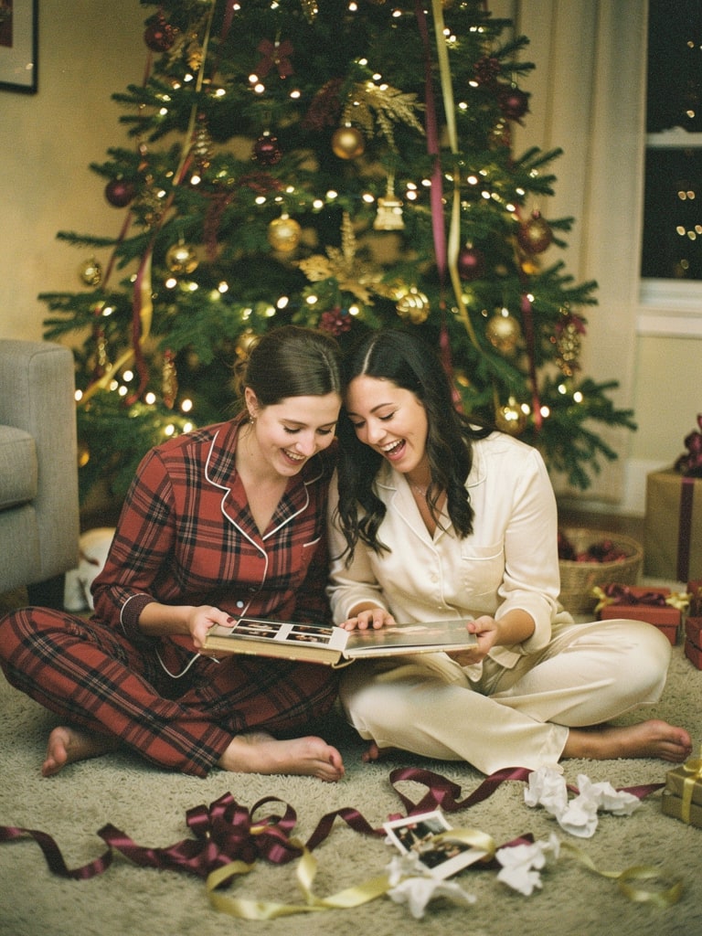Illustrative Christmas scene for A sibling
